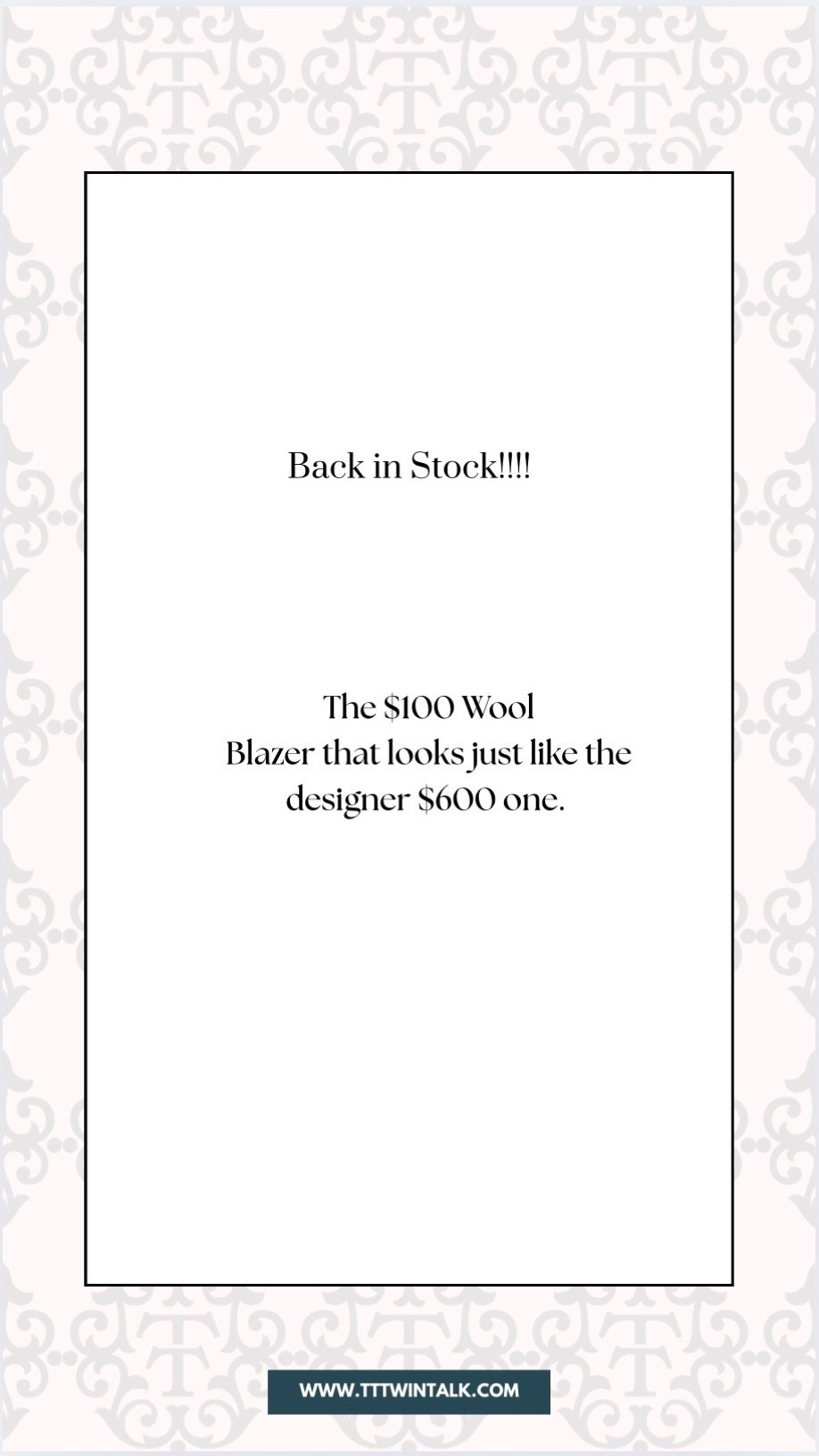 Back in stock classic stand up collar blazer! 

#LTKFindsUnder100 #LTKOver40
