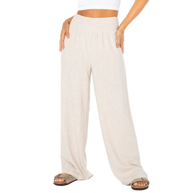 Celebrity Pink Woven Wide Leg Pant | Walmart (US)
