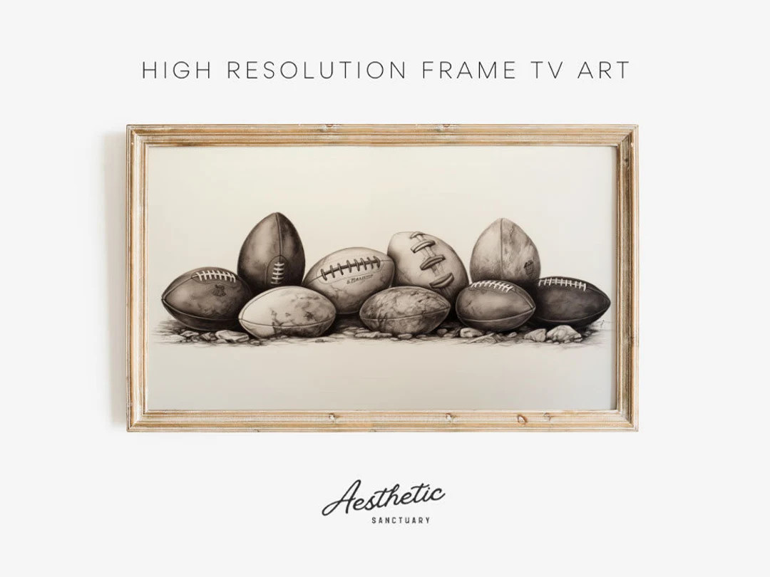 Football Frame TV Art Football Digital Art Samsung Frame TV Art - Etsy | Etsy (US)