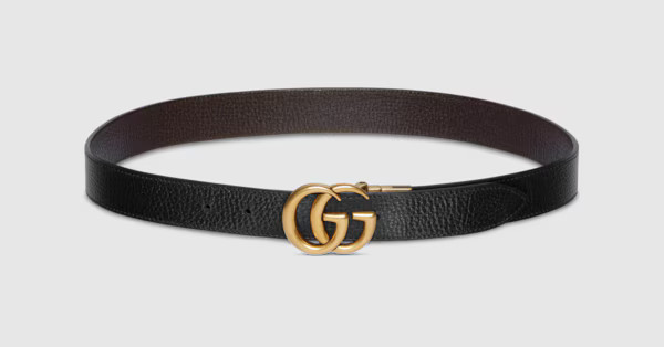 GG Marmont reversible thin belt | Gucci (US)