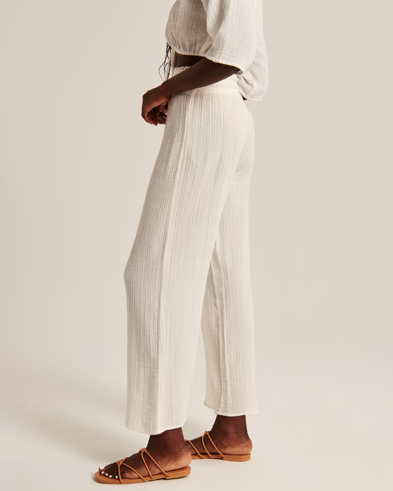 Gauzy Beach Pant Coverup | Abercrombie & Fitch (US)