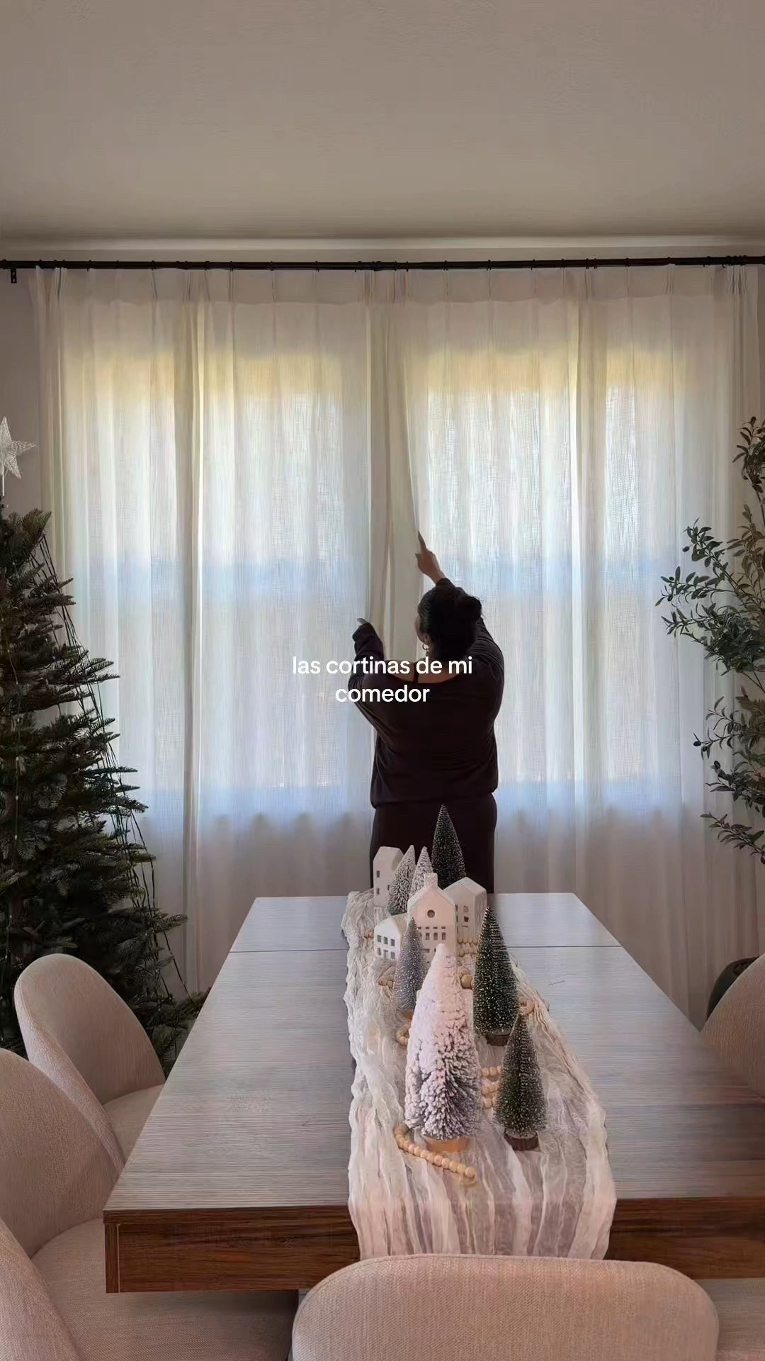 Cortinas del comedor