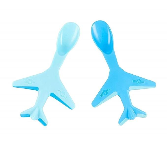 Brite Concepts, Jet Spoons, Toddler Feeding Spoons, Blue, 1-Pack | Amazon (US)