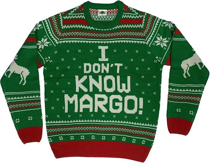 I Don't Know Margo Ugly Christmas Sweater Green | Amazon (US)