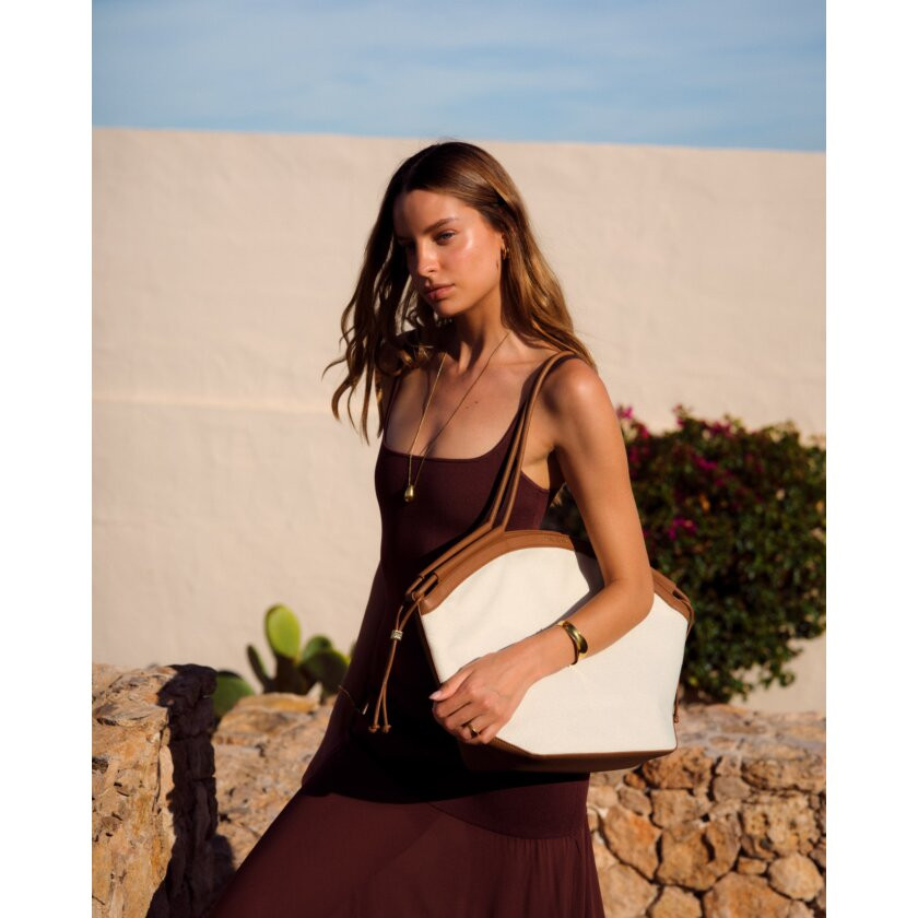 Florence Canvas Tote Bag in Cognac | Katie Loxton Ltd. (UK)