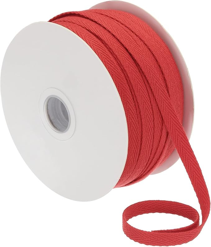 PATIKIL Cotton Twill Tape 1/4 Inch 50 Yards 100% Cotton Ribbon Bias Tape Herringbone Webbing Trim... | Amazon (US)