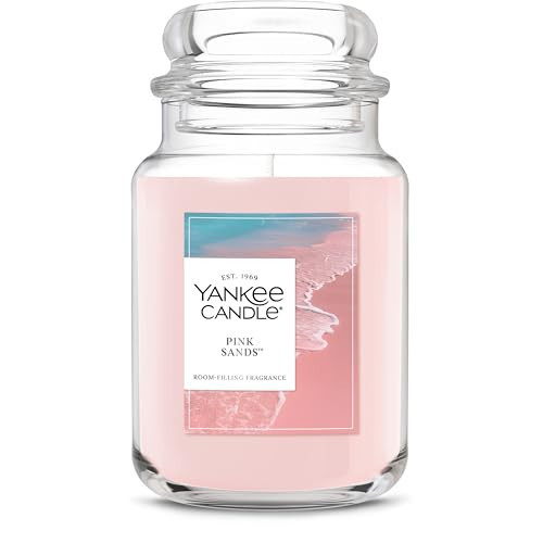 Yankee Candle Pink Sands, Scented Candle, 22oz Large Jar with up to 150 Hour Burn Time, Giftable, Birthdays | Amazon (US)