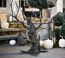 Lit Jack O'Lantern Willow Tree | Pottery Barn (US)