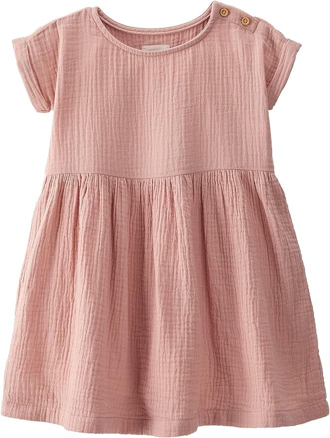 Carter's girls Organic Cotton Dress | Amazon (US)