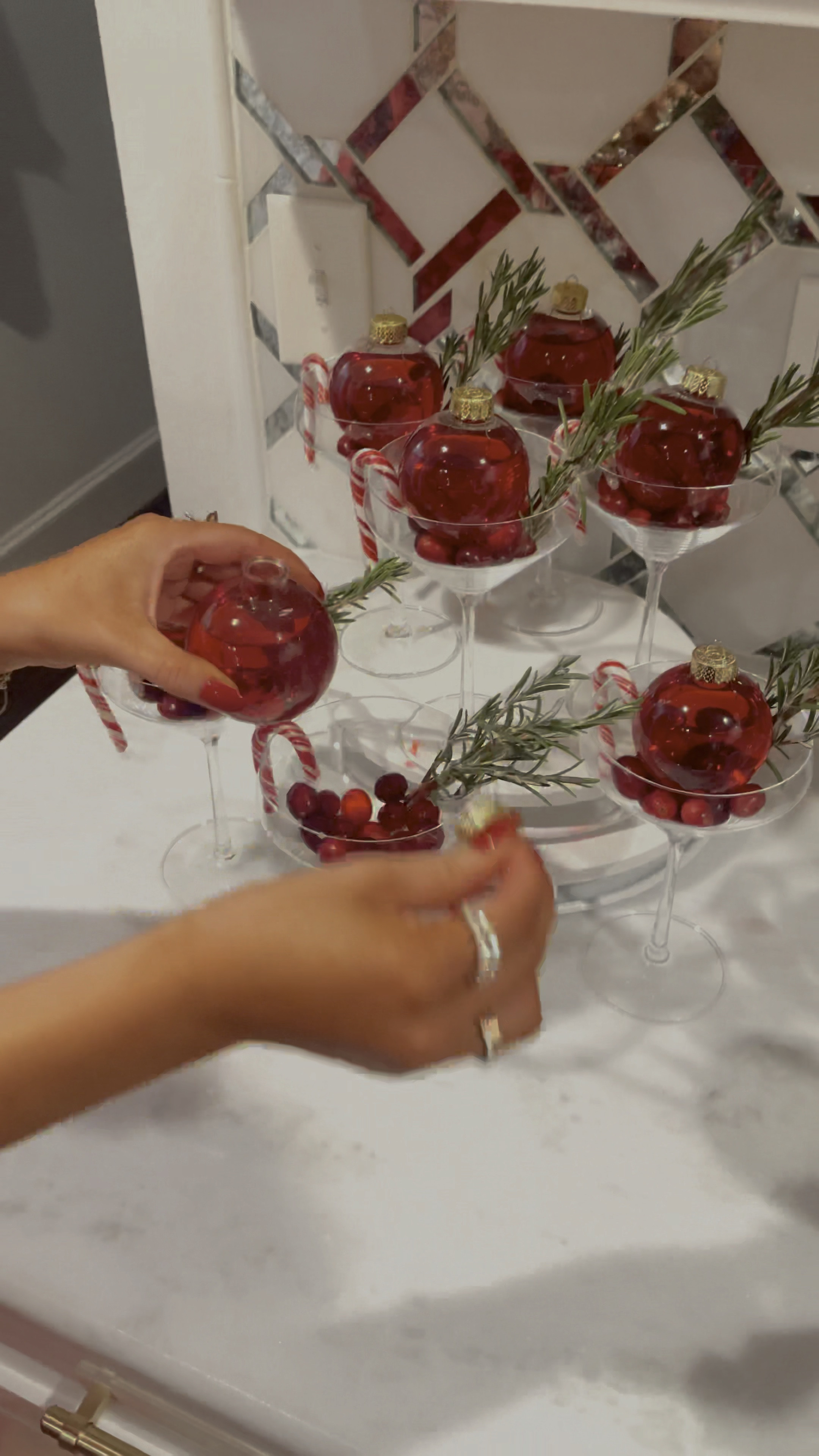 Christmas cocktail. Vodka cranberry. Clear Christmas ornament. Christmas party. Holiday party. Party. Holiday host. Host  

#LTKhome #LTKHoliday #LTKSeasonal