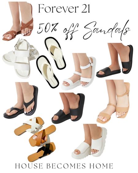 Forever 21 50% off sandal sale!!! 

#LTKsalealert #LTKFind #LTKunder50