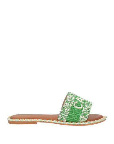 De Siena Woman Sandals Green Size 6 Textile fibers | YOOX (US)