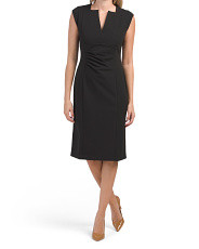 Ellen tracy Sleeveless V Neck Dress  | Marshalls