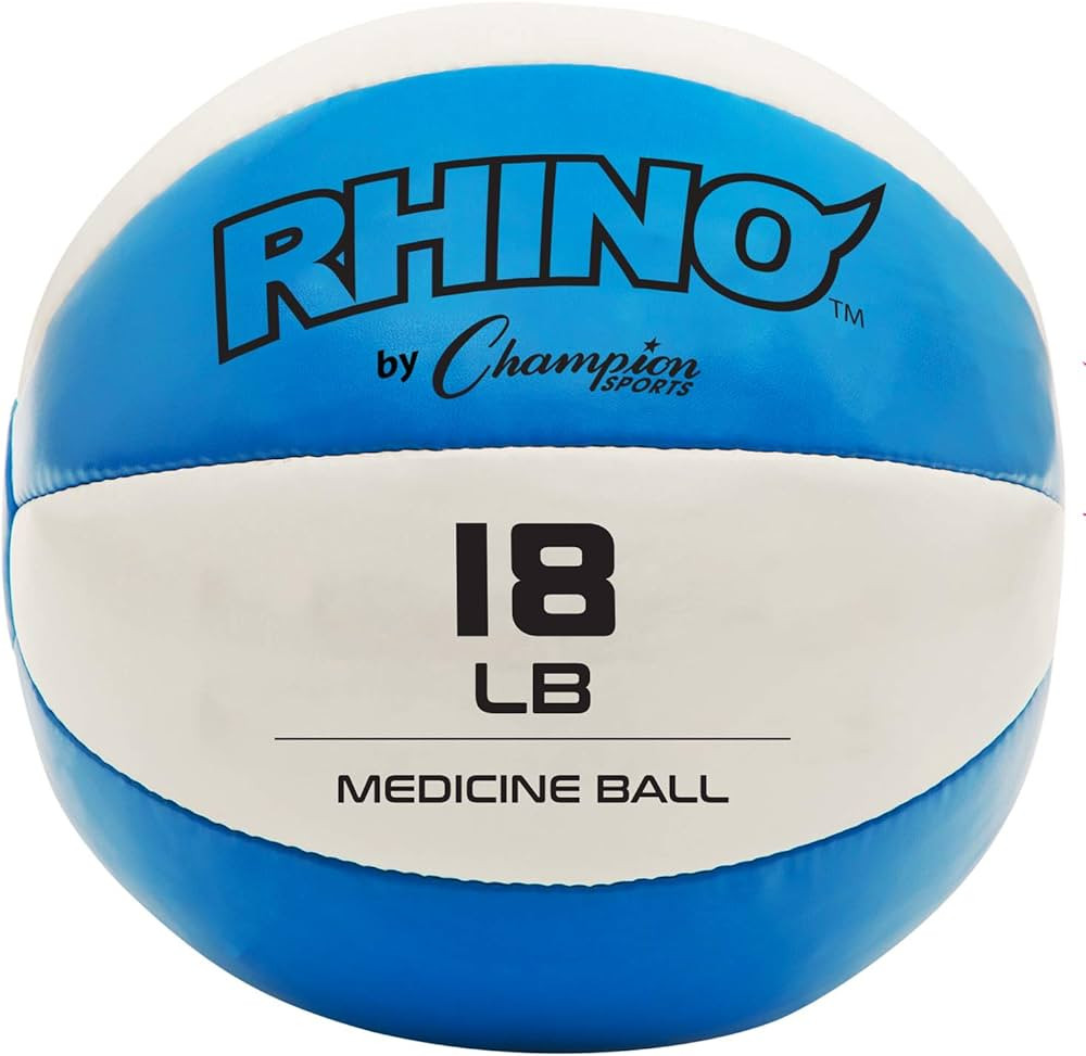 Champion Sports Exercise Medicine Balls, Leather with No-Slip Grip - Weighted Med Ball Set for We... | Amazon (US)