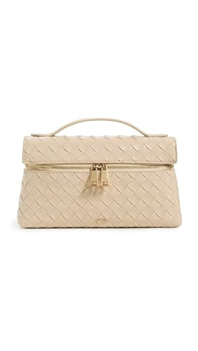JW PEI Women's Thea Weave Top Handle Bag, Light Apricot, One Size | Amazon (US)