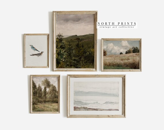 Vintage Rustic Gallery Wall Prints SET | Farmhouse Decor PRINTABLE #S85 | Etsy (US)