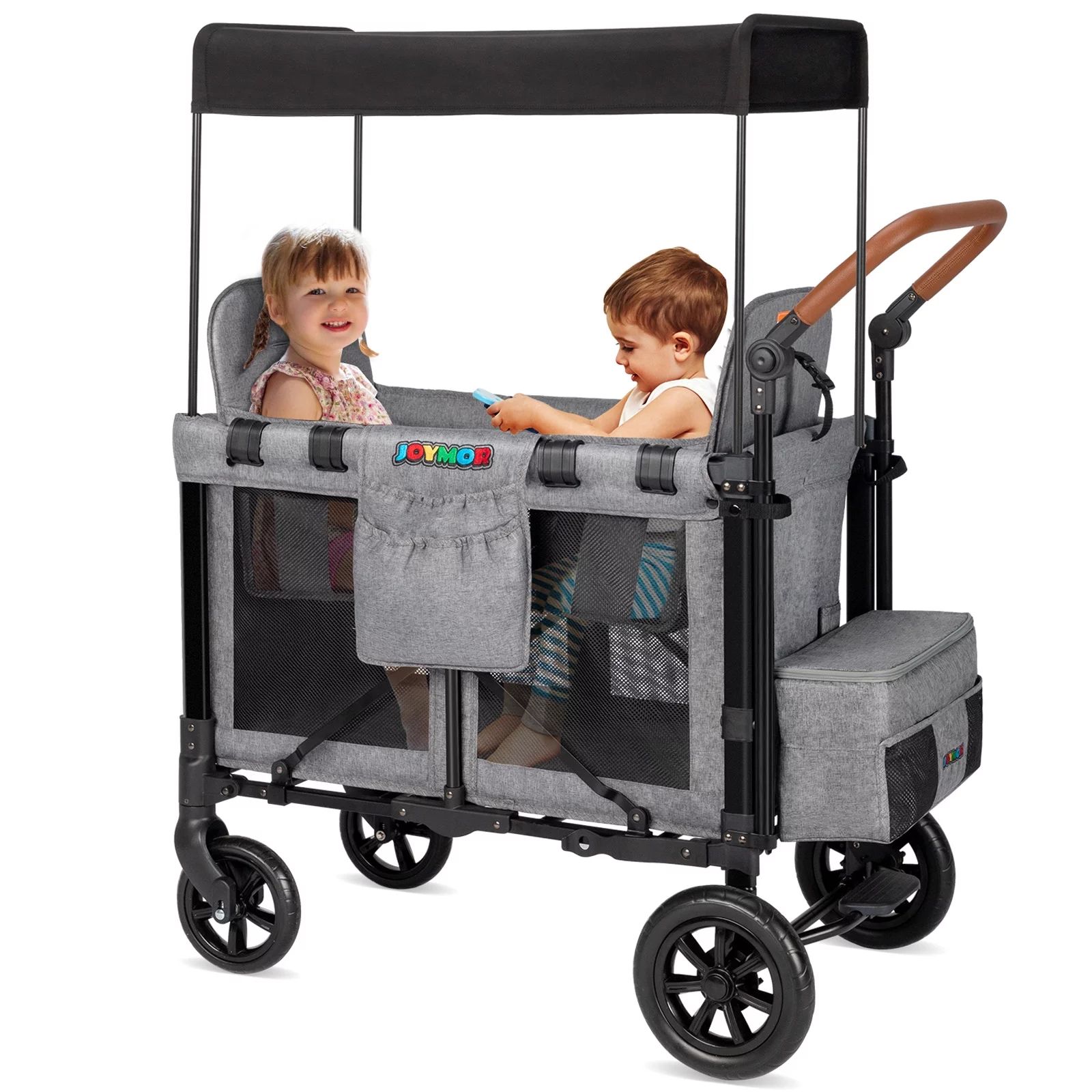 JOYMOR Folding Stroller Wagon with Face to Face High Double Seat & Canopy for 2 Kids, Baby, Toddl... | Walmart (US)