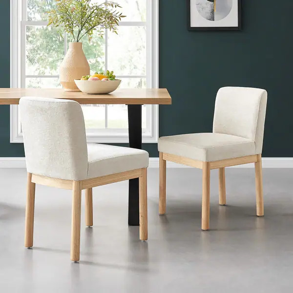 NPD Furniture Bloomfield Chenille Low-Back / High-Back Dining Side Chair (Set of 2) | Bed Bath & Beyond