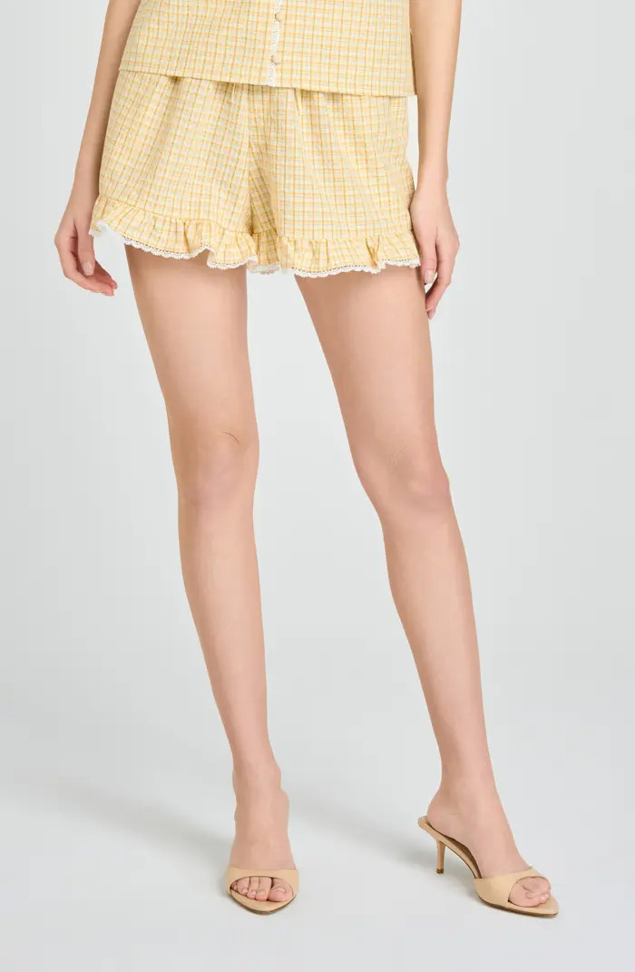 Emma Ruffle Lace Trim Shorts | Nordstrom