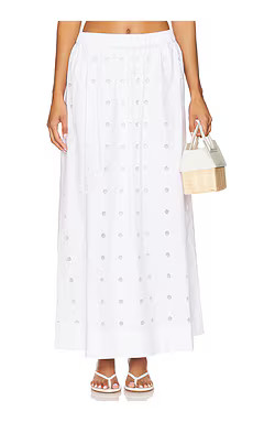 Posse Peggy Skirt in Vintage White from Revolve.com | Revolve Clothing (Global)
