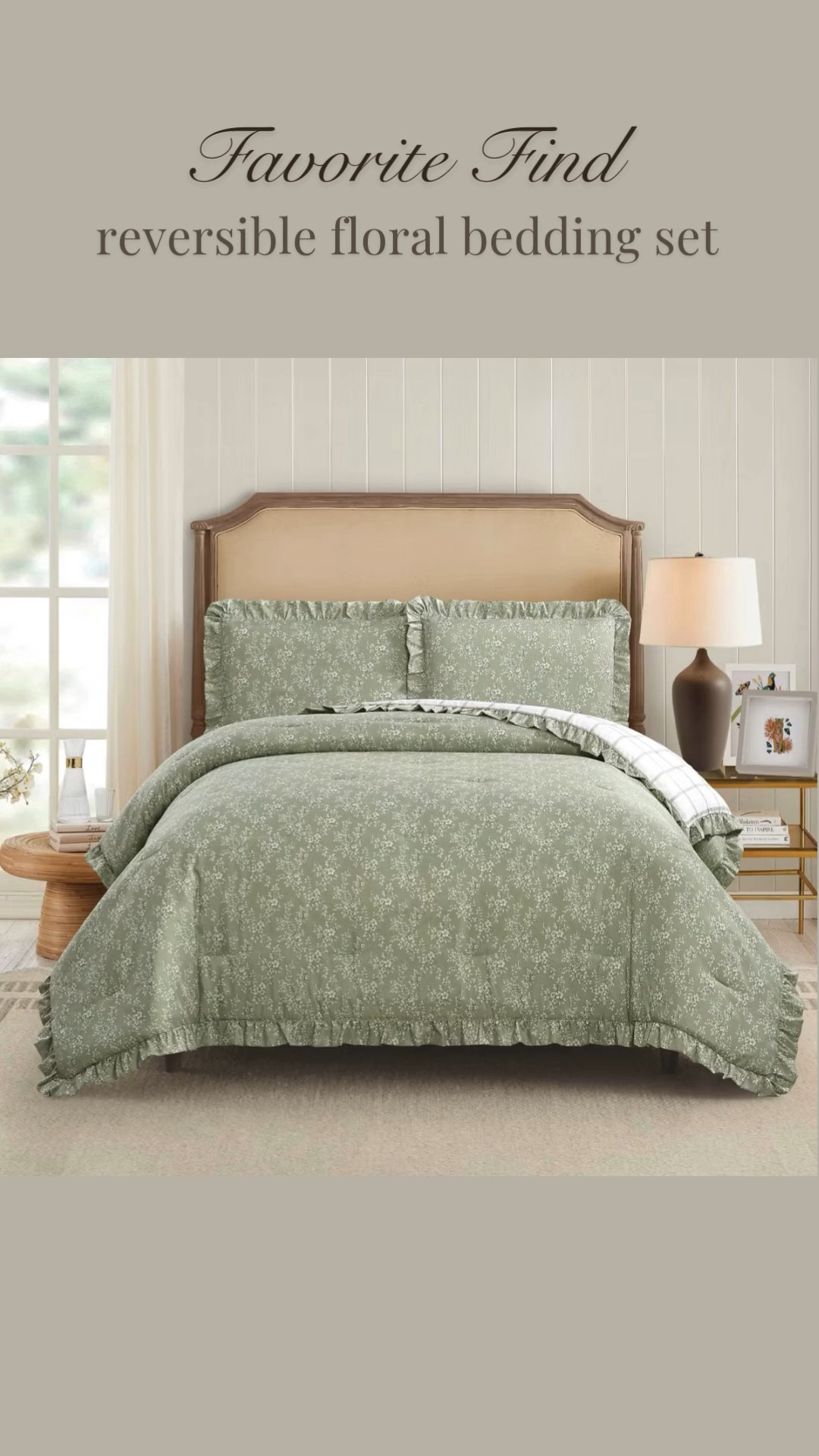 Perfect for a guest room or primary bedroom - this budget friendly, reversible bedding set couldn't be prettier! cottage core, modern organic, modern farmhouse, vintage modern, guest bedroom, primary bedroom, dorm room, Target, Threshold #LTKStyleTip #LTKFindsUnder100

#LTKSeasonal #LTKHome