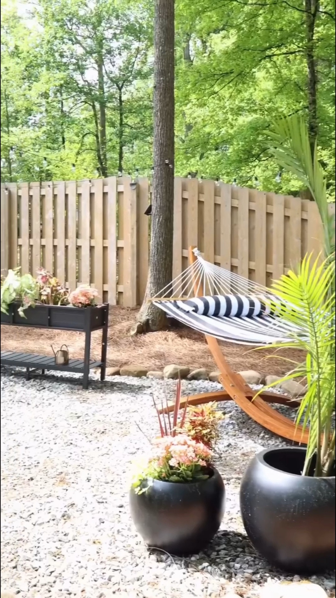 My yard took several years and lots of DIY projects in the Georgia heat 🥵but it is a space that is so peaceful and one we truly love. Sometimes chipping away at the potential is the greatest part of the journey. My yard has come a long way and I still have so many plans for it!