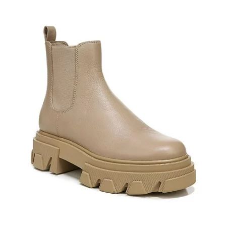 Sam Edelman Womens Daelyn Leather Lug Sole Ankle Boots Beige 10 Medium (B M) | Walmart (US)
