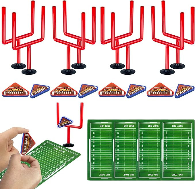 XIPEGPA 20 PCS Mini Flick Football Games Mini Table Top Sports Games with Foam Footballs Goal Pos... | Amazon (US)