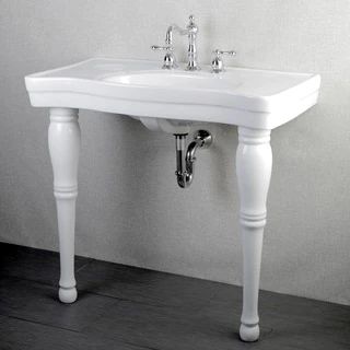 Imperial Vintage 36-inch Wall-mount Pedestal 8-inch Center Bathroom Sink Vanity - Imperial Wall-m... | Bed Bath & Beyond