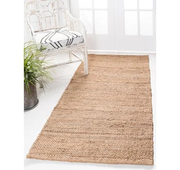 2' 6 x 6'  Hand Woven Chunky Jute Runner Rug | Rugs.com