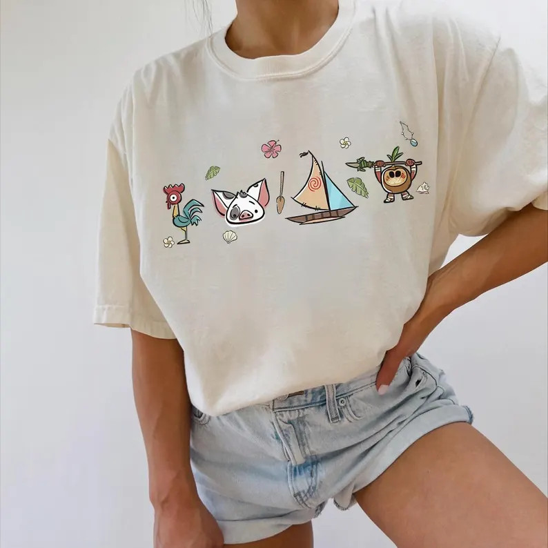 Disney Moana 2 Movie Pua Hei Hei Watercolor T-shirt, Disney Princess Moana Shirt, Magic Kingdom, ... | Etsy (US)
