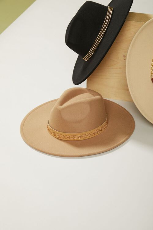 Embroidered Floral-Trim Fedora | Forever 21 (US)