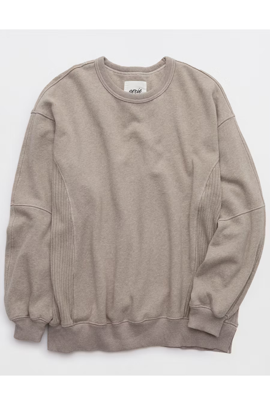 Aerie TrÃ¨s Chic Sweatshirt Women's Heathered Taupe XXS | Aerie