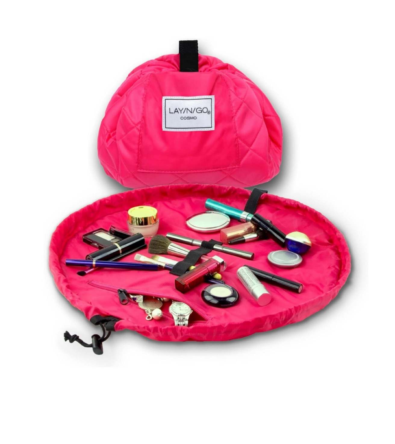 I use this for my makeup when traveling. It’s easy to pile it all together and s secure it together. Doesn’t take up much room in my luggage  

#LTKFindsUnder50 #LTKTravel #LTKBeauty