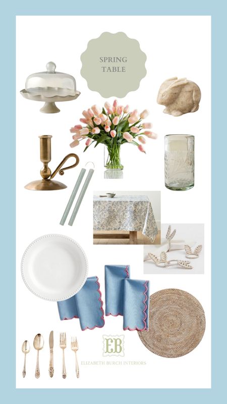 Spring and Easter tablescape 

#LTKhome #LTKSeasonal #LTKparties