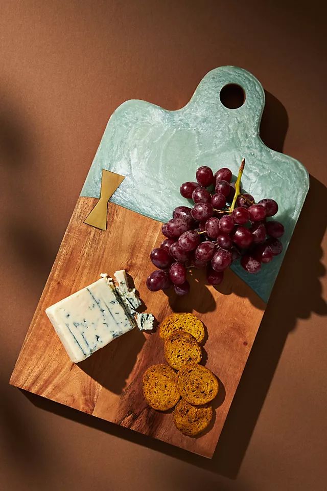 Color-Dipped Cheese Board | Anthropologie (US)