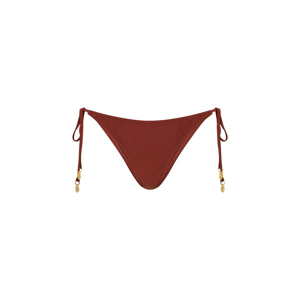 Full Coverage Tie Bikini Bottom - Cinnamon Sugar | Kulani Kinis US