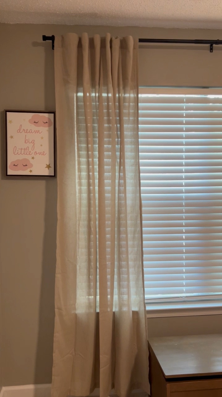 New curtains I put up in my daughter’s room! These are sheer linen curtains and they add the perfect amount of color and texture to the room. Plus, they are affordable! 🙌

Size: (W50 x L90) Color: Tan

#LTKFamily #LTKKids #LTKHome