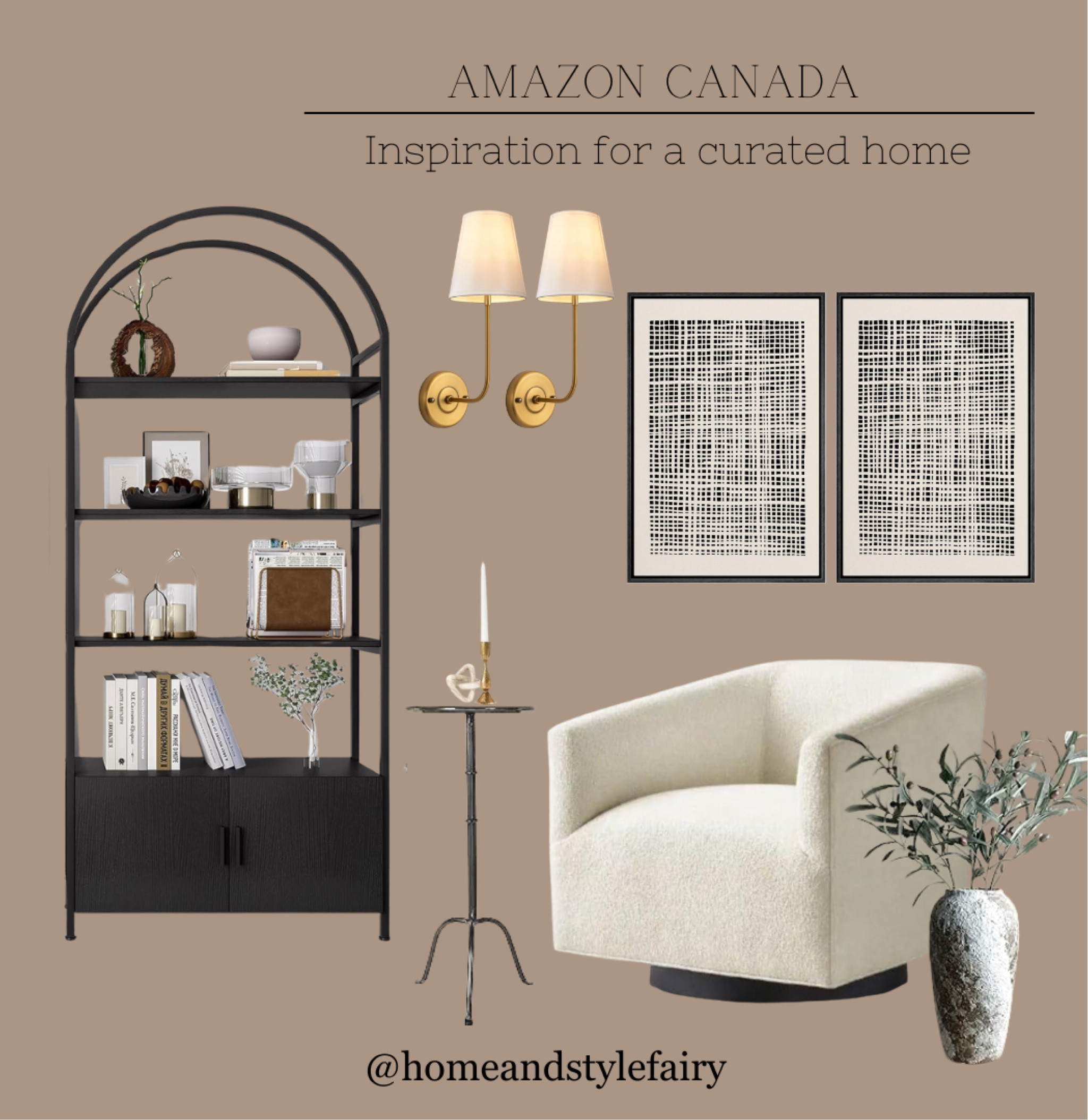 Amazon New Home Finds 

Affordable and trendy pieces to elevate your home on a budget

 Armchair | Arched Bookshelf | Framed Canvas | Large Vase | Martini Table | Wall Sconces 

#homeinspo #Itkhome #neutralhome

#LTKautumn #LTKcanada #LTKsale