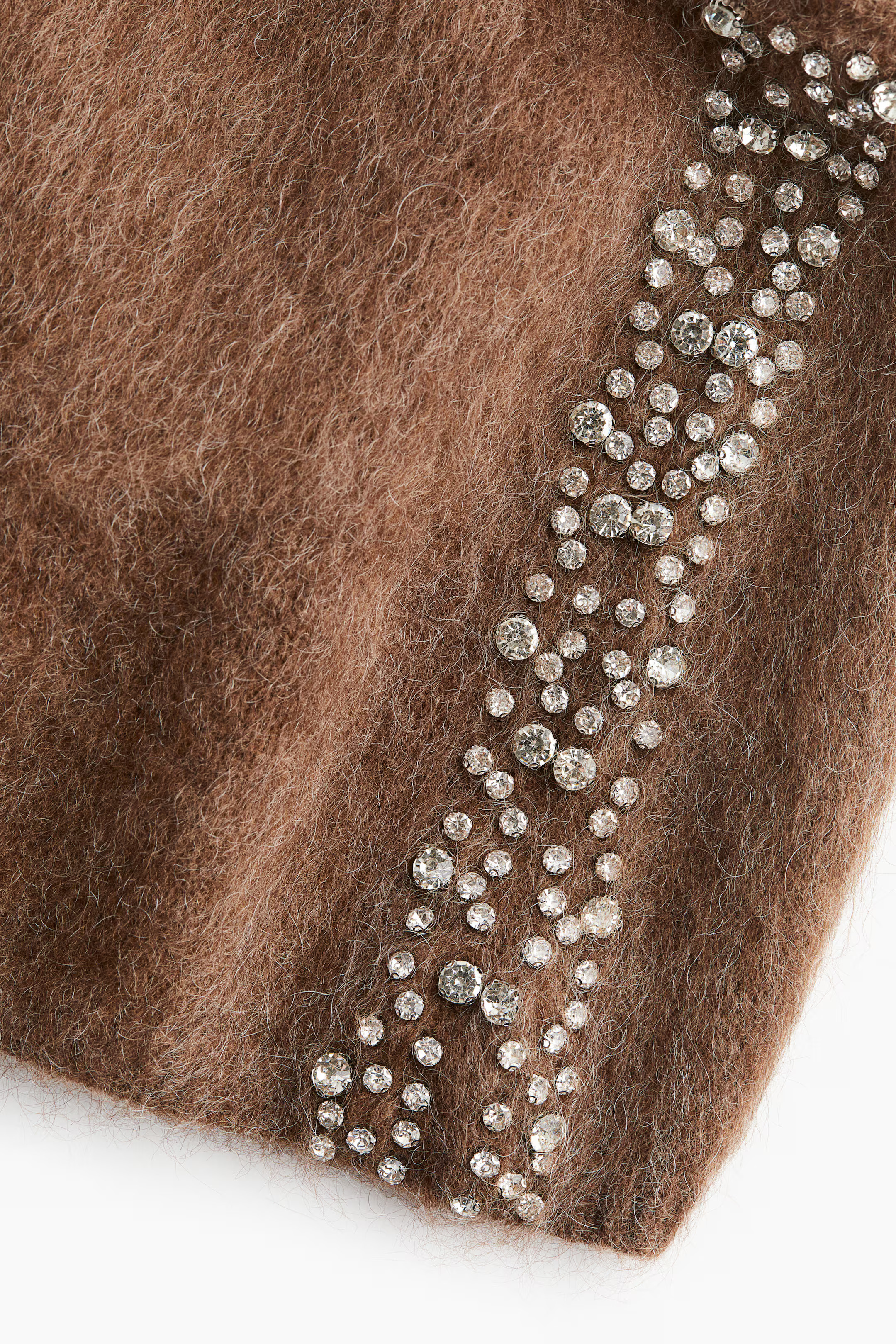 Rhinestone-Embellished Mini Shorts | H&M (US + CA)