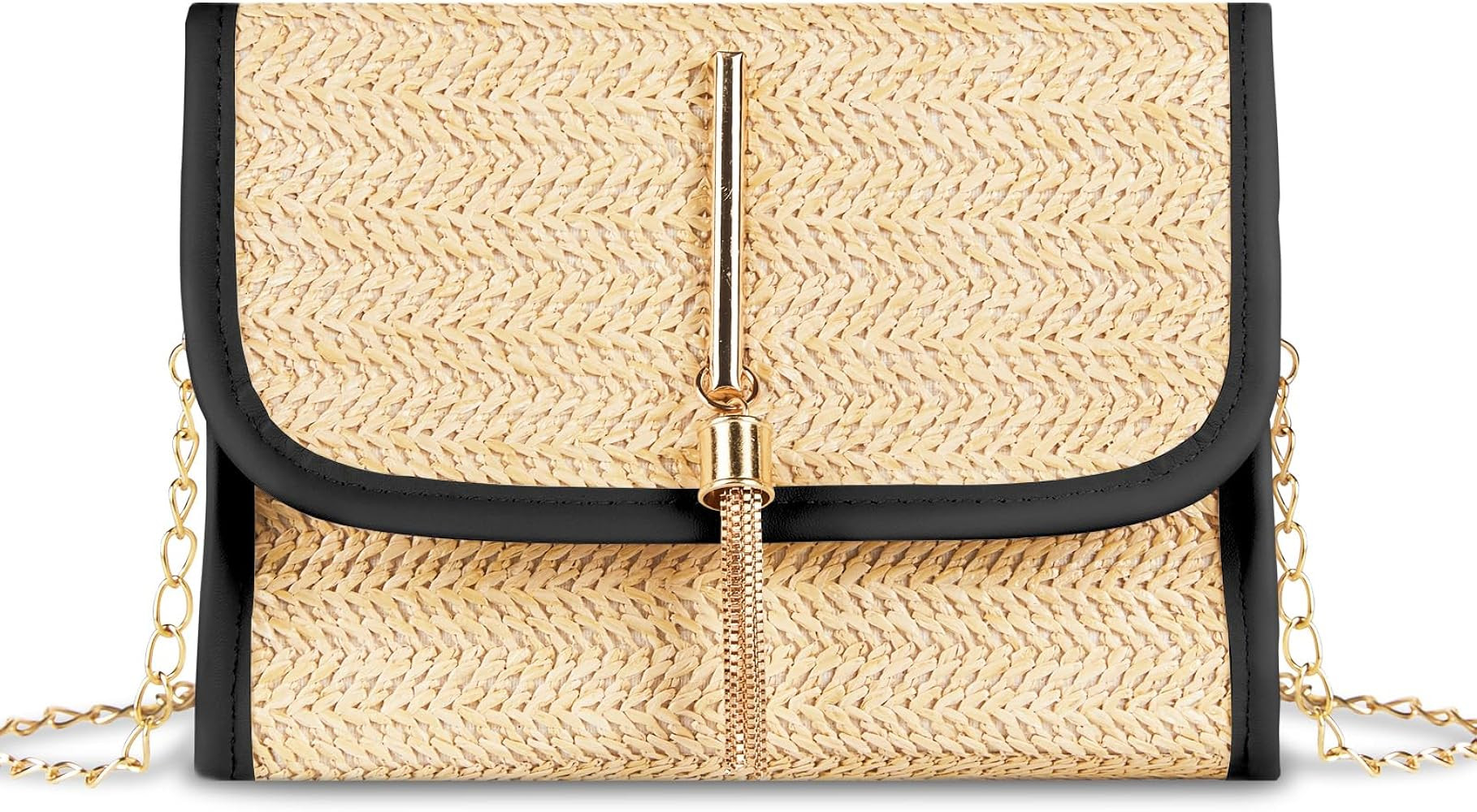 CHARMORE Crossbody Bag for Women Small Straw Beach Shoulder Bag Stylish Woven Bags Travel Handbag... | Amazon (US)