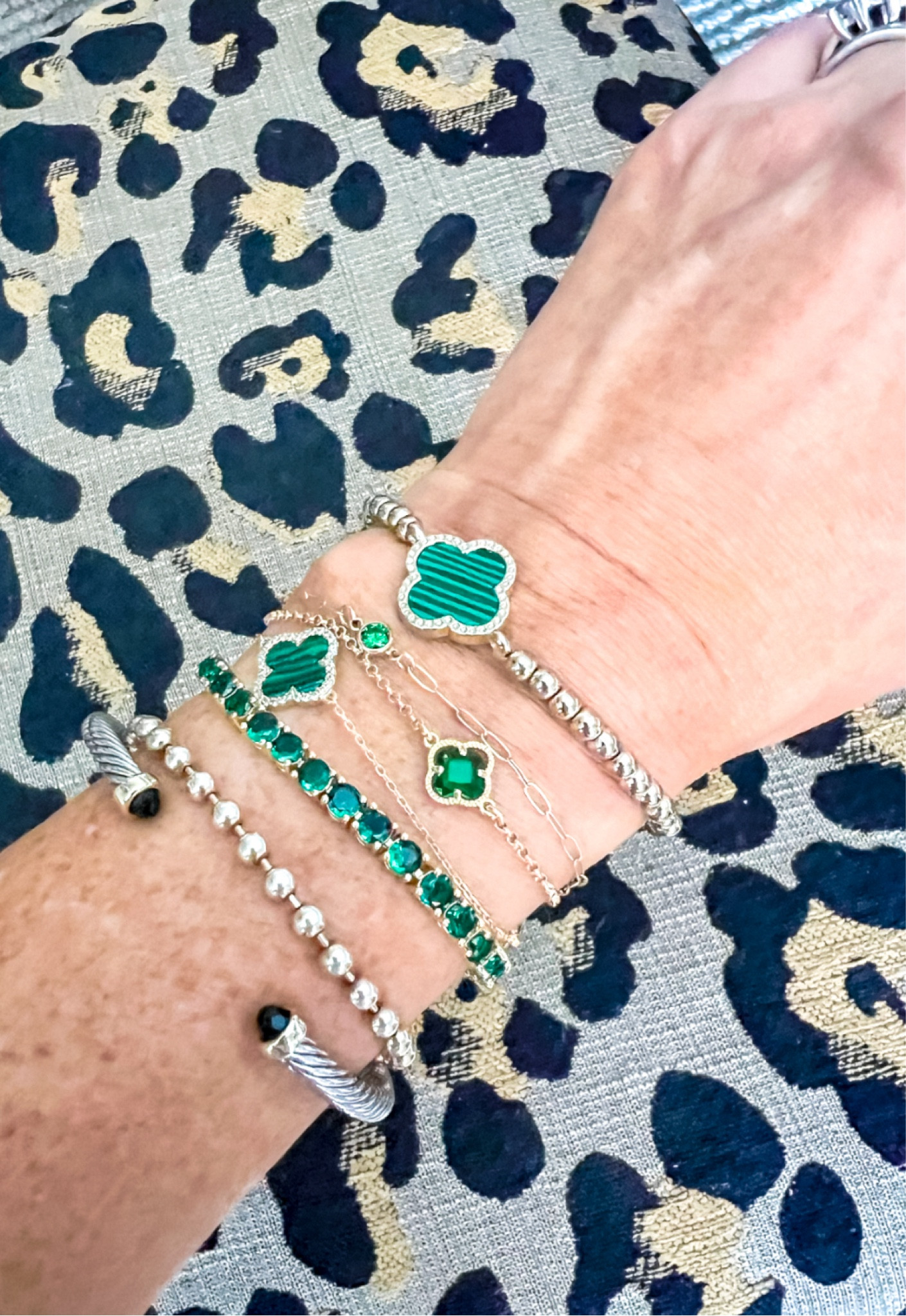 Emerald tennis bracelet 