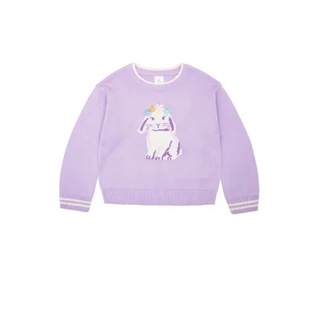 Way to Celebrate Girls Long Sleeve Easter Sweater Sizes 4-18 | Walmart (US)