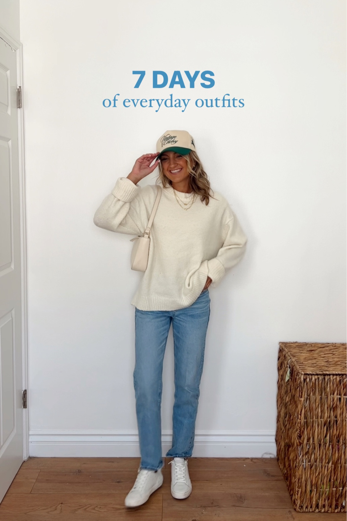7 days of everyday outfits 💗 my fav sweater and jeans from American eagle 