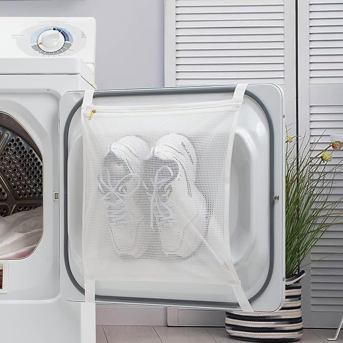 MIFNRO Sneaker Wash and Dry Bag for Dryer, Sneaker Drying Bag for Laundry, with Suction Cup Hooks... | Amazon (US)