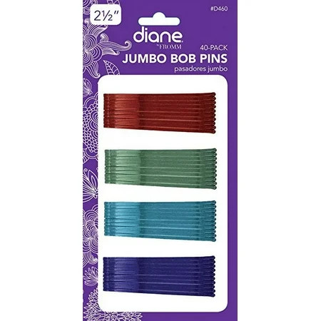 Diane 2.5 Jumbo Bob Pins Assorted Colors 40/card | Walmart (US)
