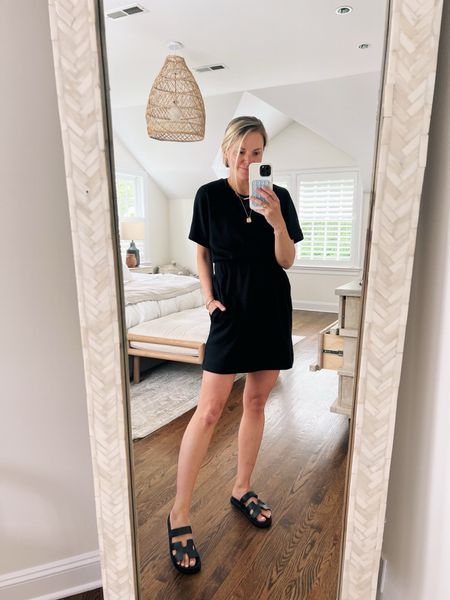 Comfiest t-shirt dress!! I’m 5’5 wearing an XS // 3 colors 

Use code KENDALLXSPANX for 10% off plus free shipping 

Spanx airessential dress 

#LTKSeasonal #LTKStyleTip