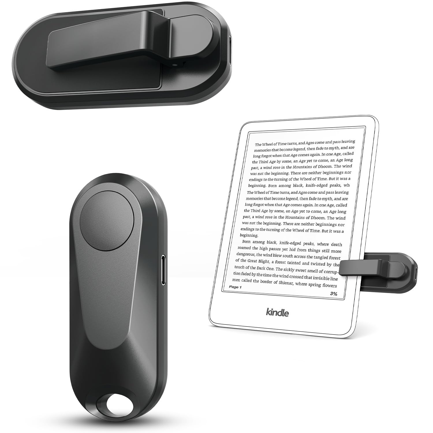 Remote Control Page Turner for Kindle Paperwhite Oasis Kobo eReaders, Camera Camcorder Remote Con... | Amazon (US)