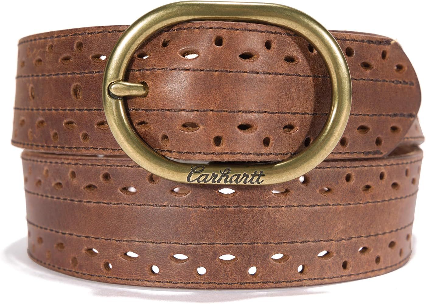 Amazon.com: Carhartt Perf Belt, Tan with Old English Brass Finish, L: Clothing | Amazon (US)