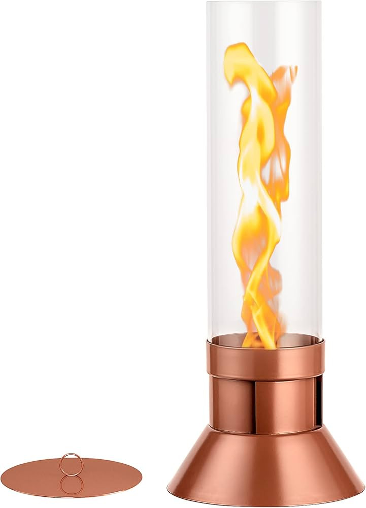 SmileBank Tornado Flame Tabletop Fire Pit, Portable Table Top Firepit Outdoor Indoor Mini Fire Pi... | Amazon (US)